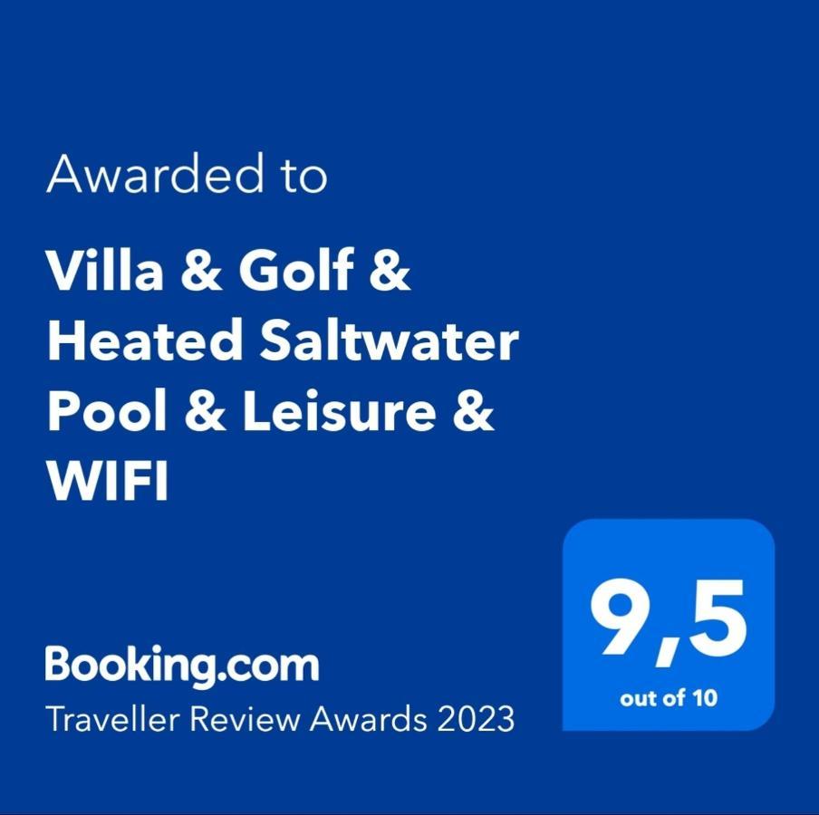 Villa & Golf & Heated Saltwater Pool & Leisure & Wifi Калета-де-Фусте Екстер'єр фото